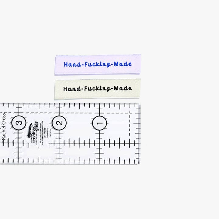 Kylie and The Machine - Wholesale Craft supplies - 'Hand-Fucking-Made' Labels | Box of 10 Packs2