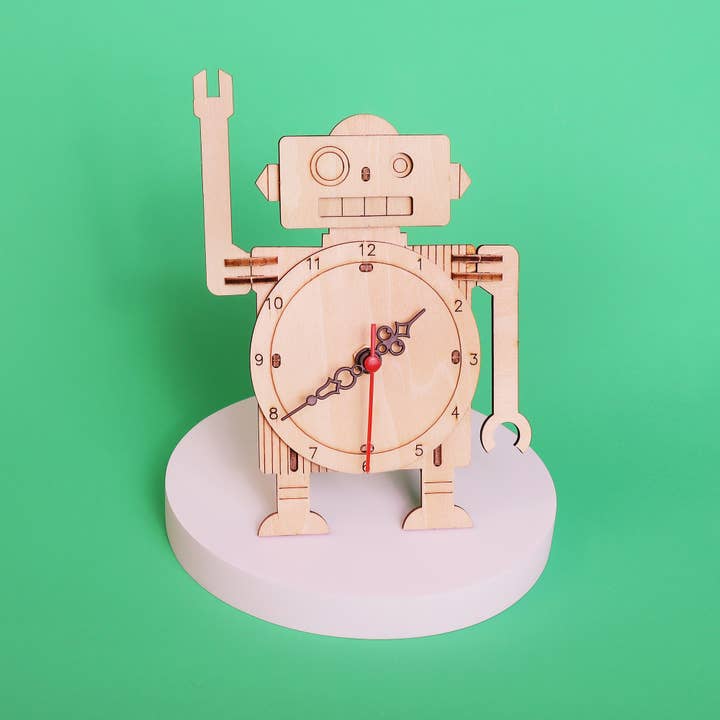 Kitsville - Vente Kit de bricolage – enfant - Kit de bricolage Robot Horloge, Jouet éducatif STEM pour enfant, Kit de bricolage3