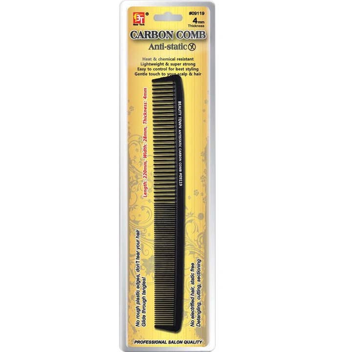 Beauty Town Anti-static Carbon Cutting Comb for wholesale by KT Supply