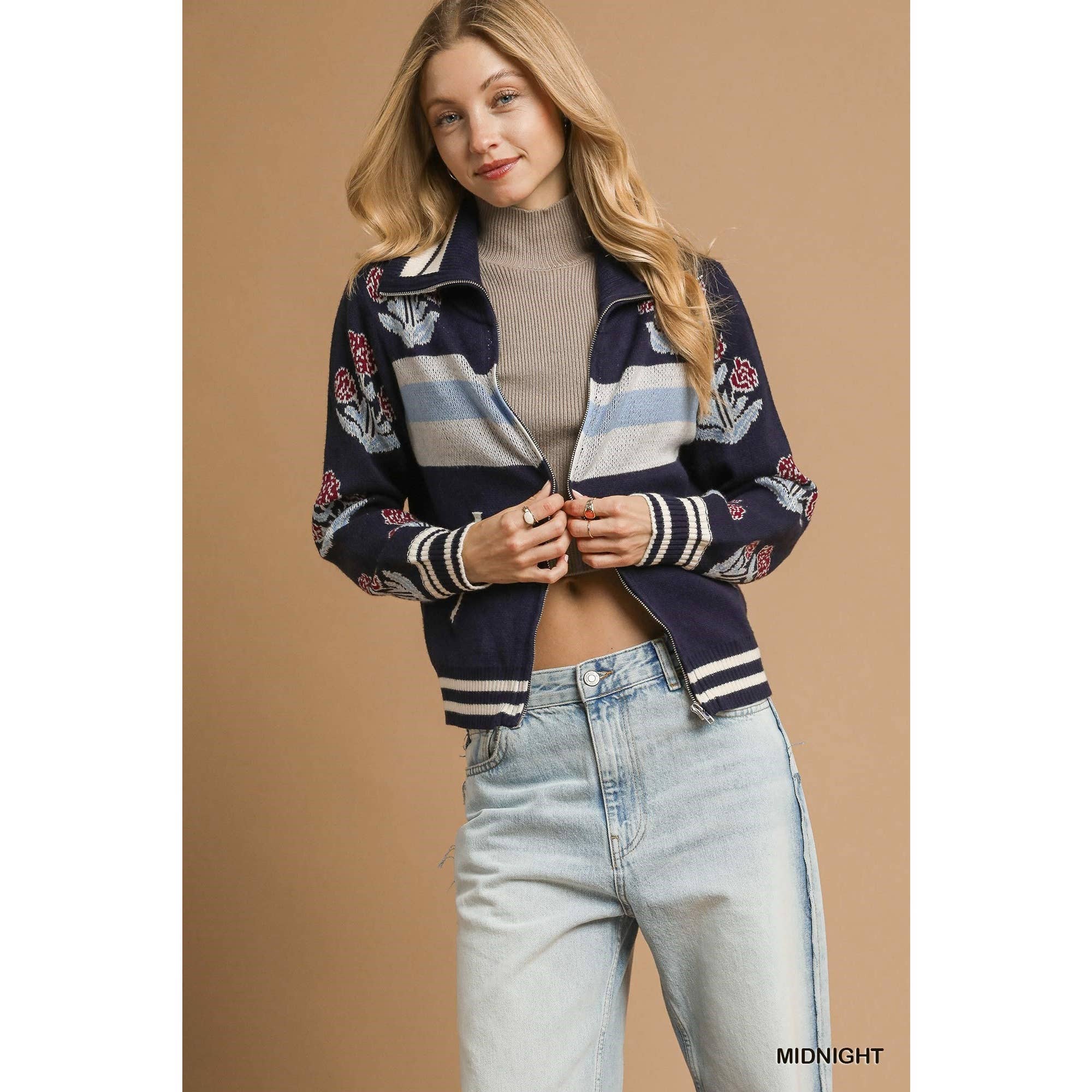 STYLE USA - Vendita all'ingrosso Giacca - Donna - Giacca in maglia jacquard1