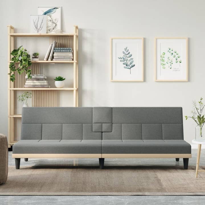 Bäddsoffa Mörkgrå Polyester, Plywood, Skum, Plast Medium för wholesale av American Smart