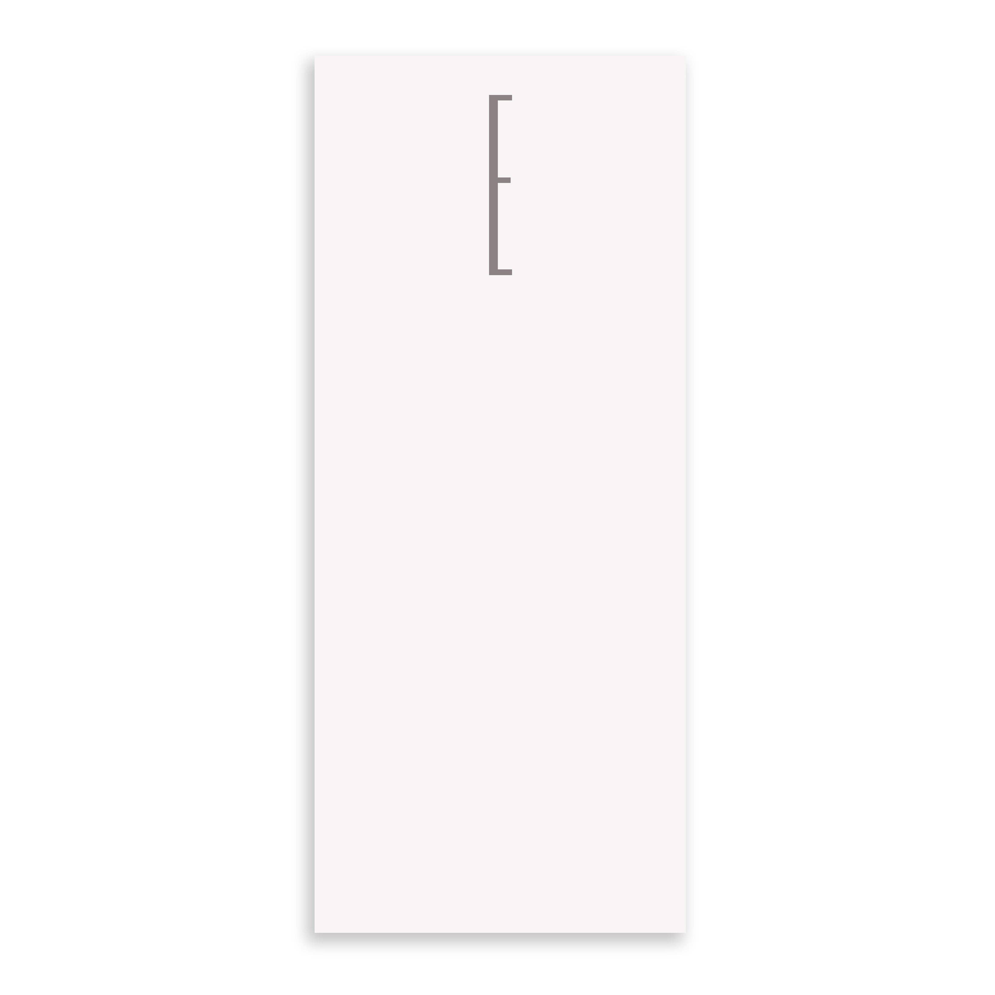 Black Ink - Wholesale Notepad - Long Skinny Gray Initial Notepads4
