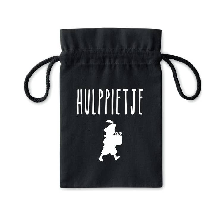 Sproetiz - Wholesale Gift Bag - Peppernut Bag 'Helper Pietje' Black0