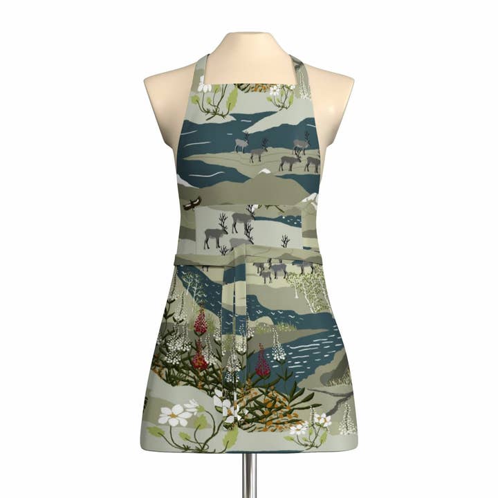 Fjällvandring Turkos Förkläde Med Ficka för wholesale av Arvidssons Textil