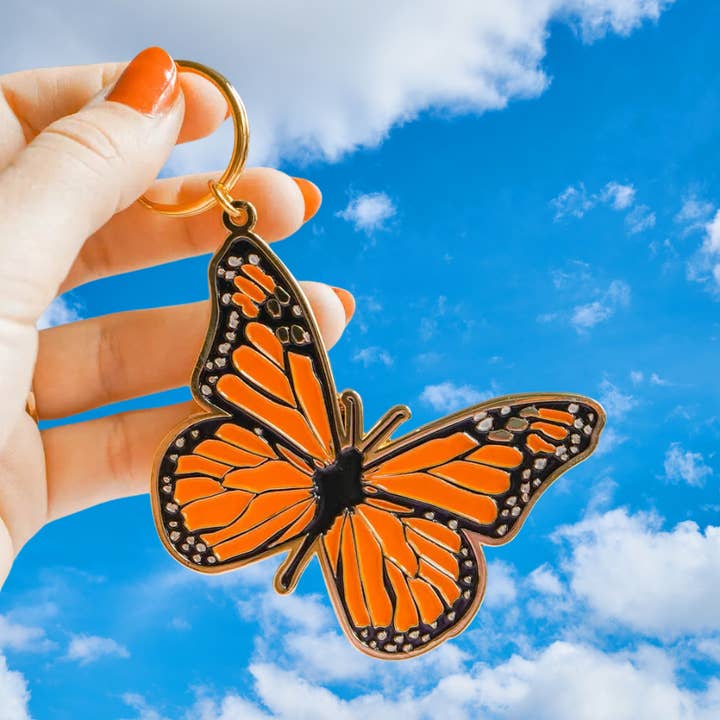 Monarch Keychain for wholesale by Sunthing Studio