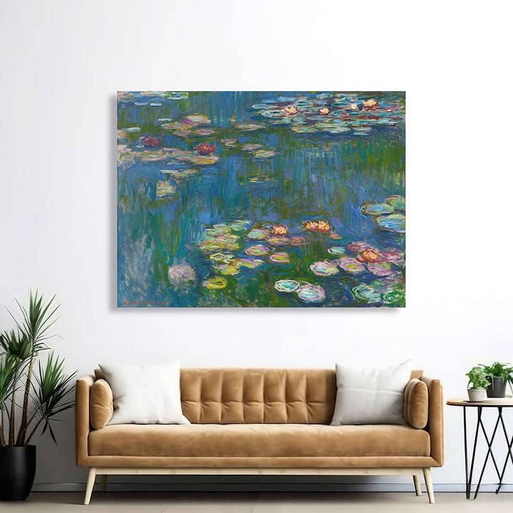 Selected Artworks Italia - Wholesale Canvas Art - Canvas painting: Claude Monet, Water Lilies (detail)
