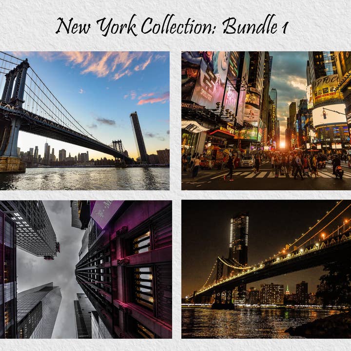4 st Författare utskriftsduk/plexi Tillverkad i Italien NEW YORK Coll1 för wholesale av Andrea Risi Fine Art Photography