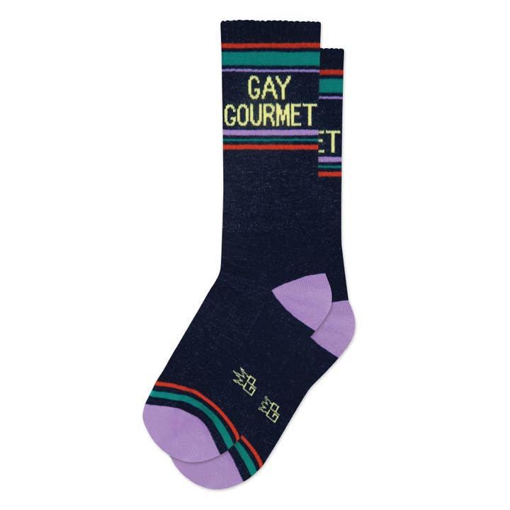 Chaussettes de sport Gay Gourmet Gym pour la vente par Gumball Poodle