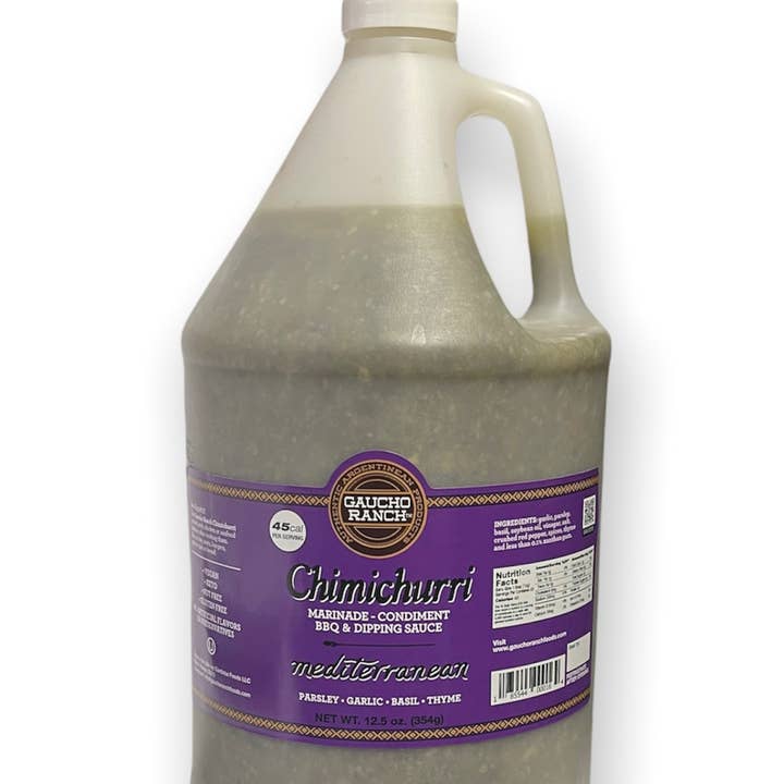 Gaucho Ranch - Wholesale Sauce - Mediterranean Chimichurri Sauce Gallon B x 4