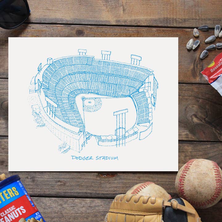 Designs By Patterson – Engroshandel Kunsttryk – Dodger Stadium, Hjemmested for Los Angeles Dodgers, Ujævnhederne5