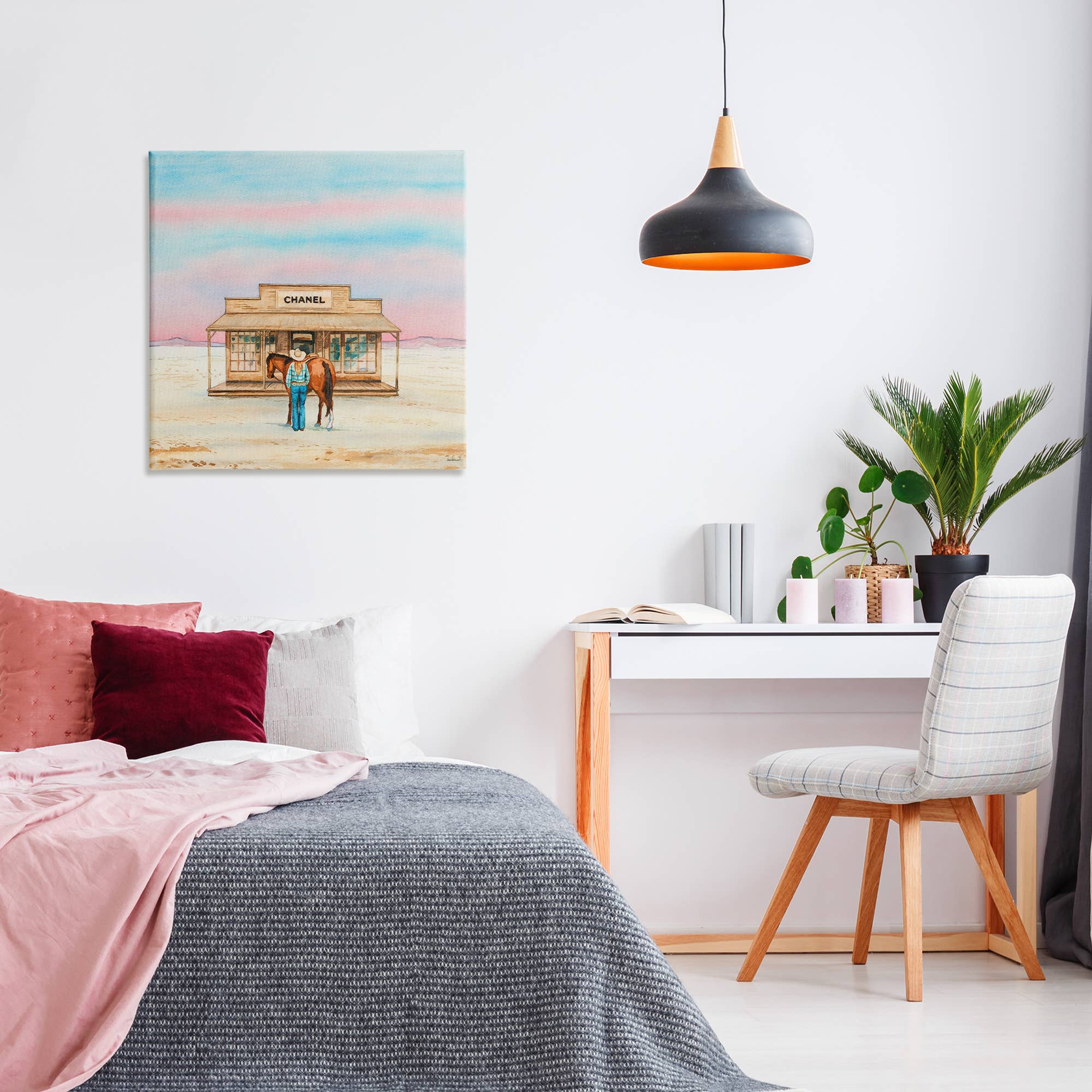 Stupell Industries - Wholesale Wall Sign - Glam Shopping in Desert - Unframed Wall Art9