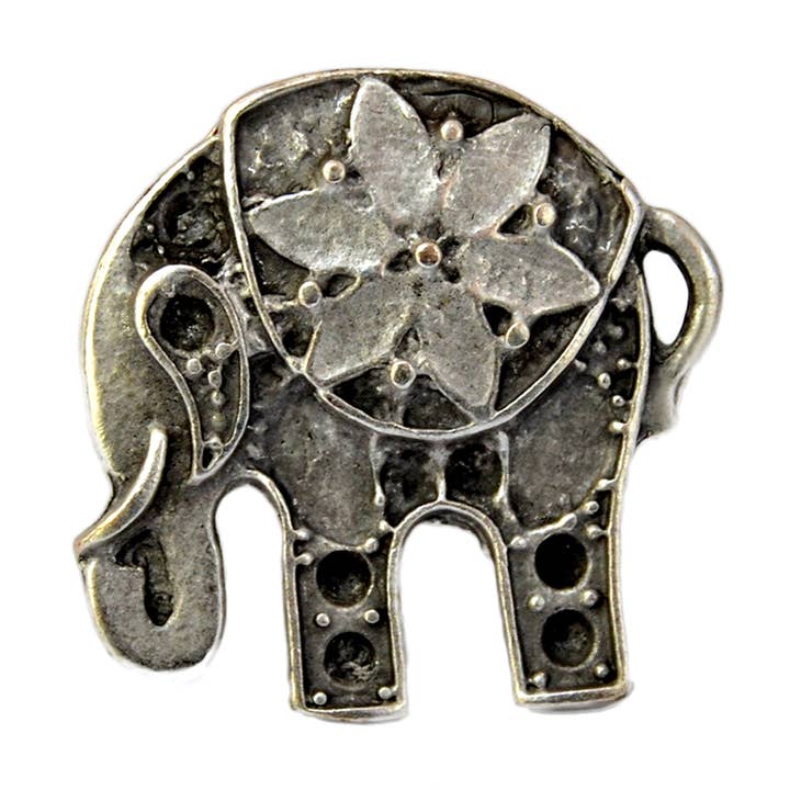 Silberner Hippie-Elefantenring für den Großhandel von Gypsy Winds Bcn