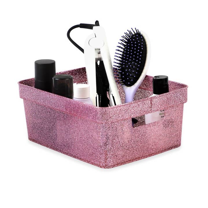 Isaac Jacobs International – Großhandel Vorratsbehälter – Isaac Jacobs Kleines glitzerndes Aufbewahrungsbehälter-Set mit ausgeschnittenen Griffen18