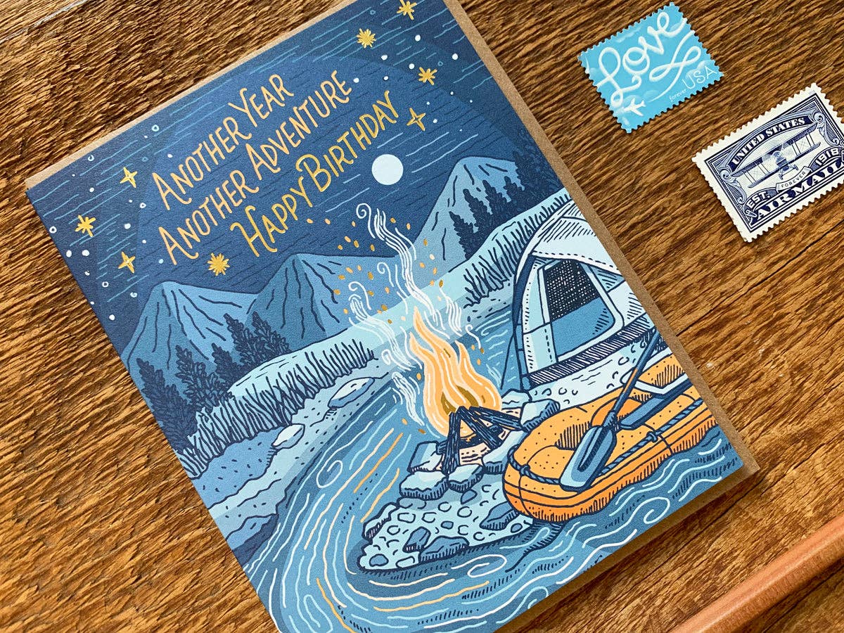 Noteworthy Paper & Press - Wholesale Birthday Card - Campfire Birthday Card2