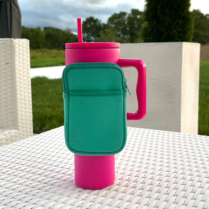 iconic mi - Wholesale Pouch – Women’s - Tumbler Accessory Bag Pouch Neoprene Fanny Pack Sea Foam0