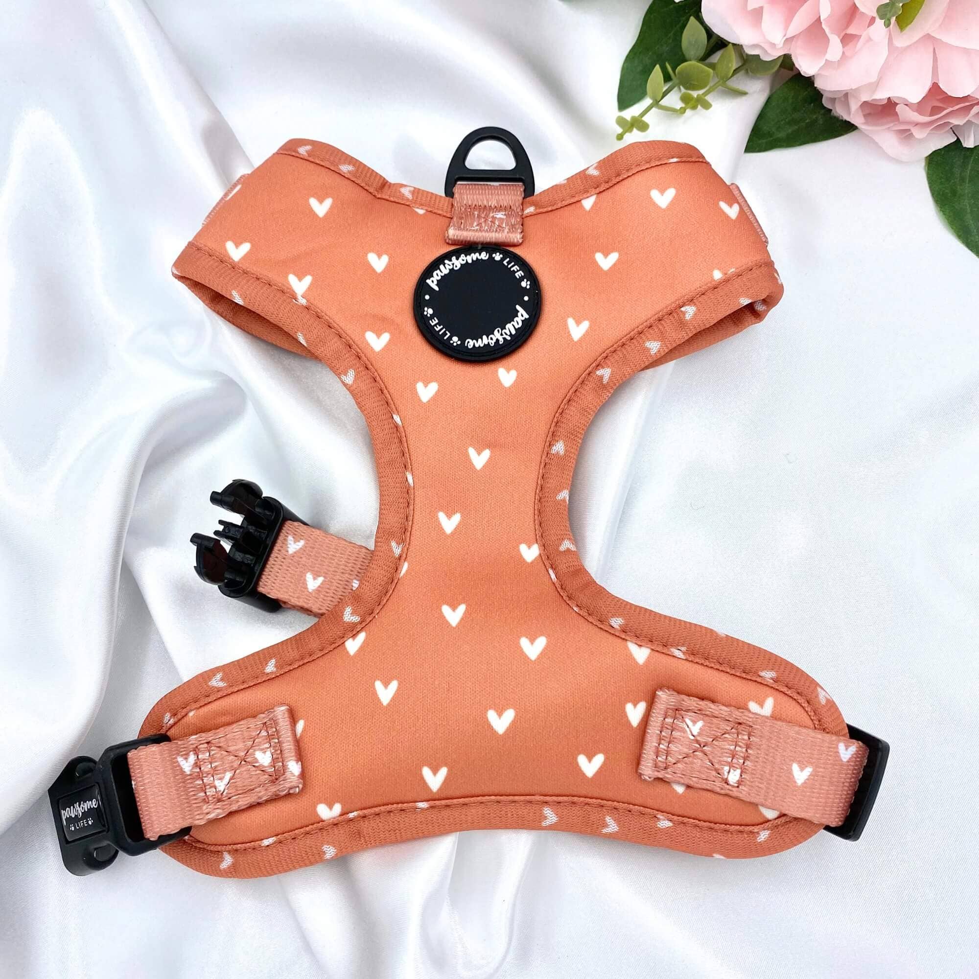 Pawsome Life - Wholesale Pet Harness - Dog - Dog Harness Hearts Adjustable Puppy Harness Small Dog No Pull7