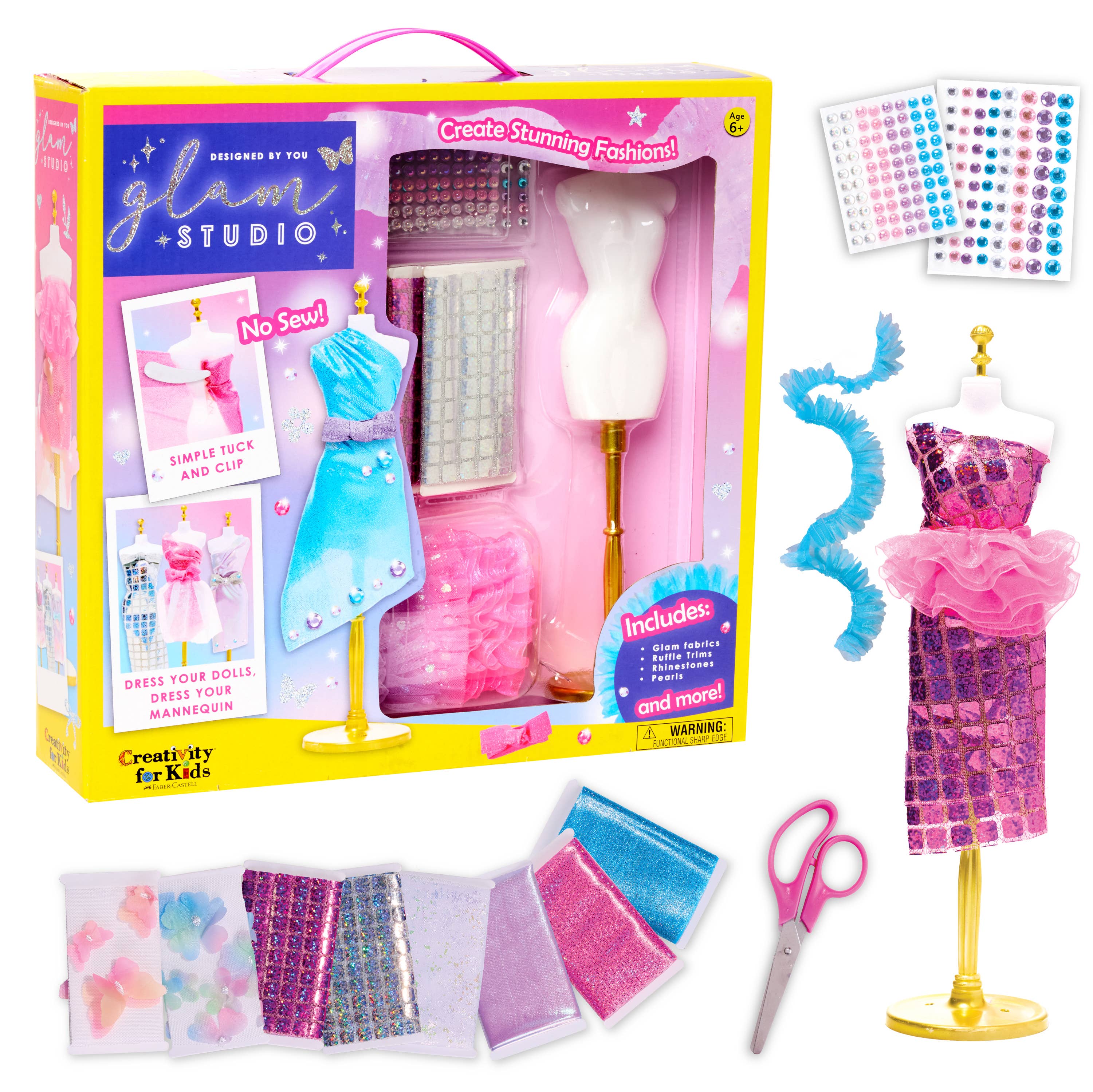 Faber-Castell / Creativity for Kids - Wholesale DIY Craft Kit - Kids - Designed By You Glam Fashion Design Studio Craft Kit0