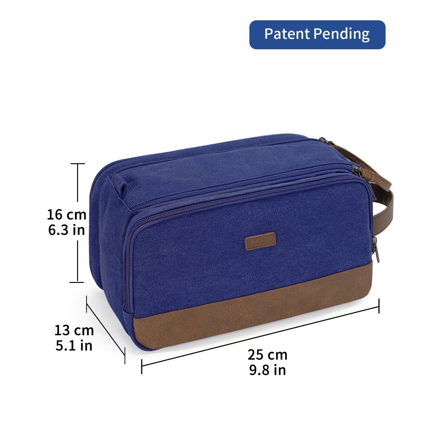 wandf – Engroshandel Toilettaske - Unisex – Canvas & læder Dopp Kit rejse vandafvisende barbertaske28