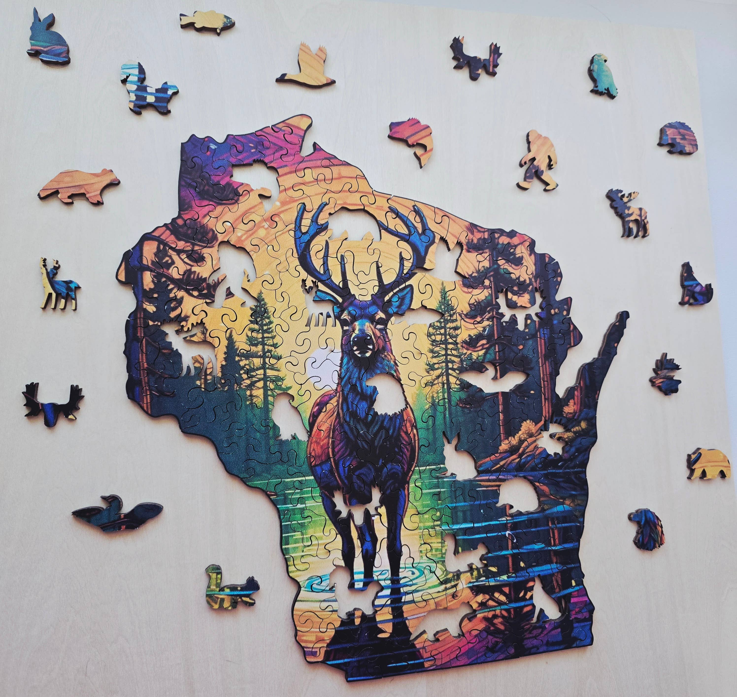 Art Factory LLC - Wholesale Puzzle - Adult - Wisconsin wooden puzzle5