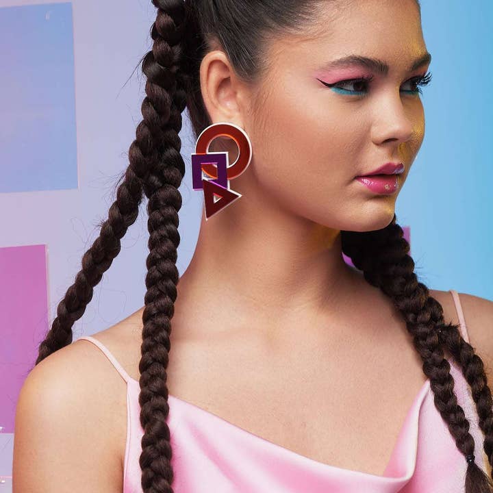 Funk Da Queen - Wholesale Dangle Earrings - Party of Shape | Earrings1