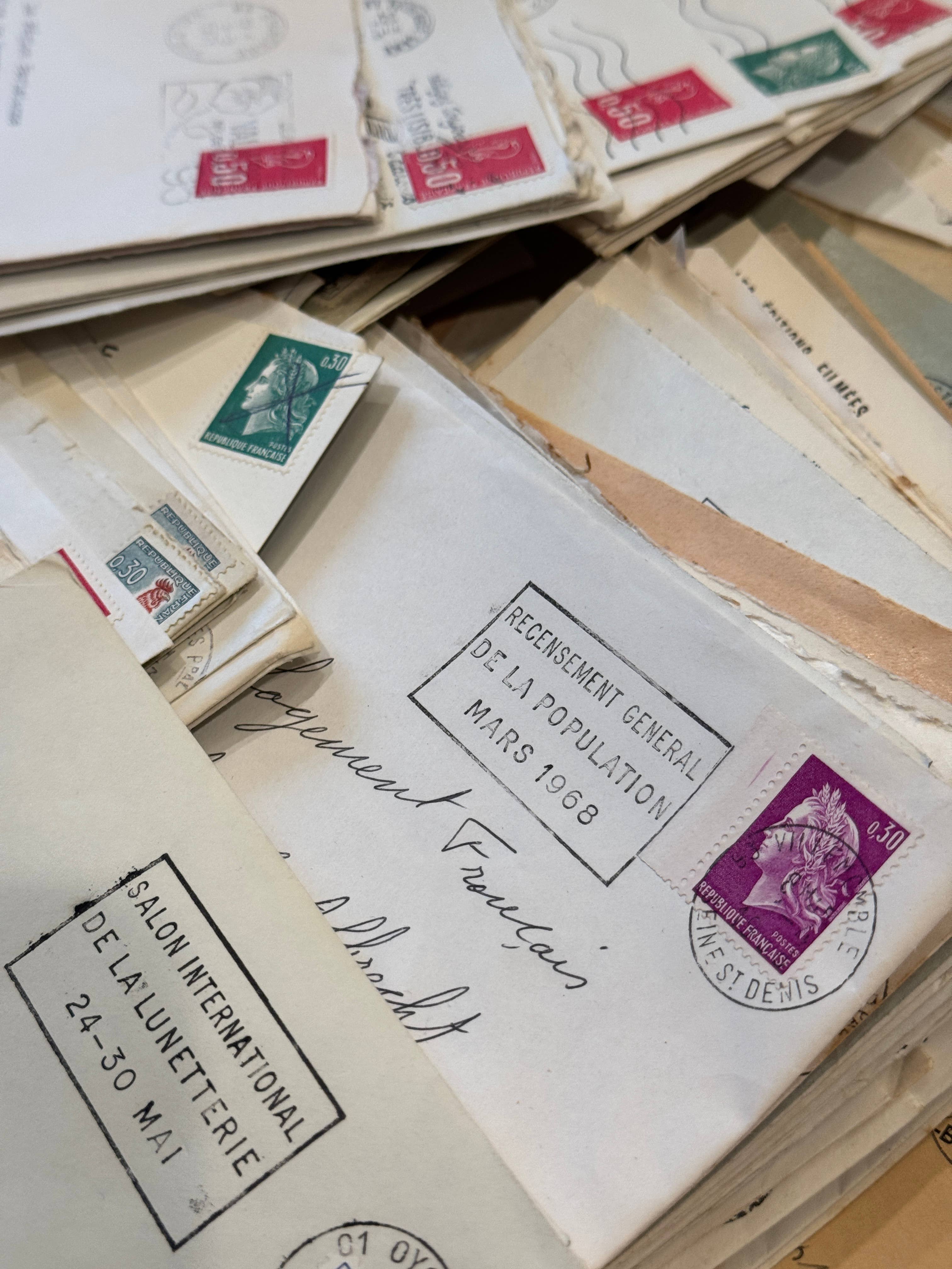 Monahan Papers - Wholesale Envelopes - Vintage French Ephemera Envelopes in Sets of 104