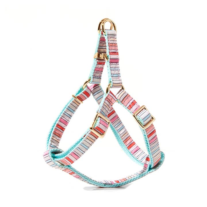BRANDI STRIPE DOG HARNESS for wholesale by Roxy & Co. Canine Accessories
