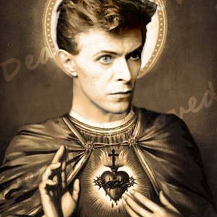 Dearly Beloved Creations - Wholesale Votive candle - Celebrity Prayer Candle STICKER ONLY, Iconic Saints2