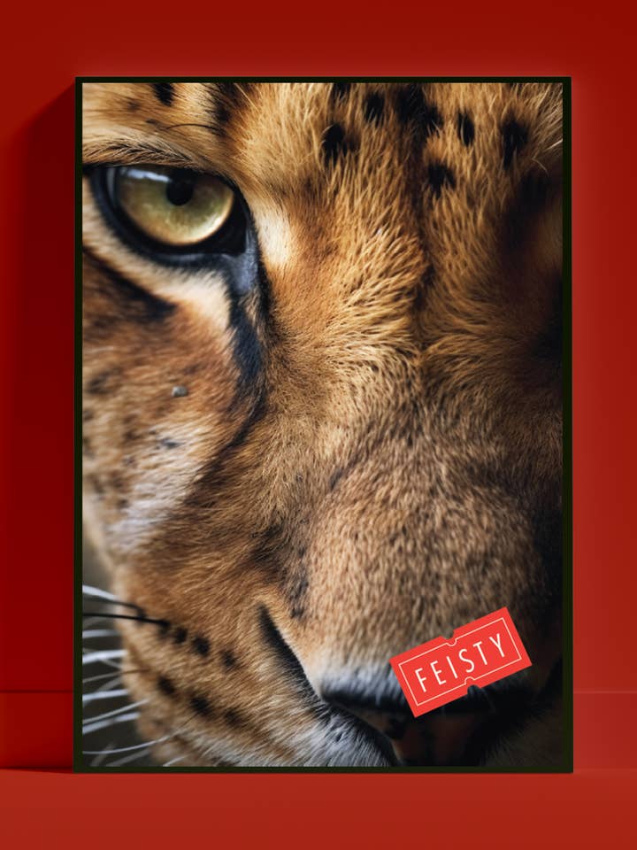 Feisty Pants Print for wholesale by Stripey McButt Face