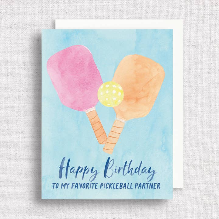 Pickleball Birthday Greeting Card | Pickleball Birthday Card for wholesale by Gert & Co