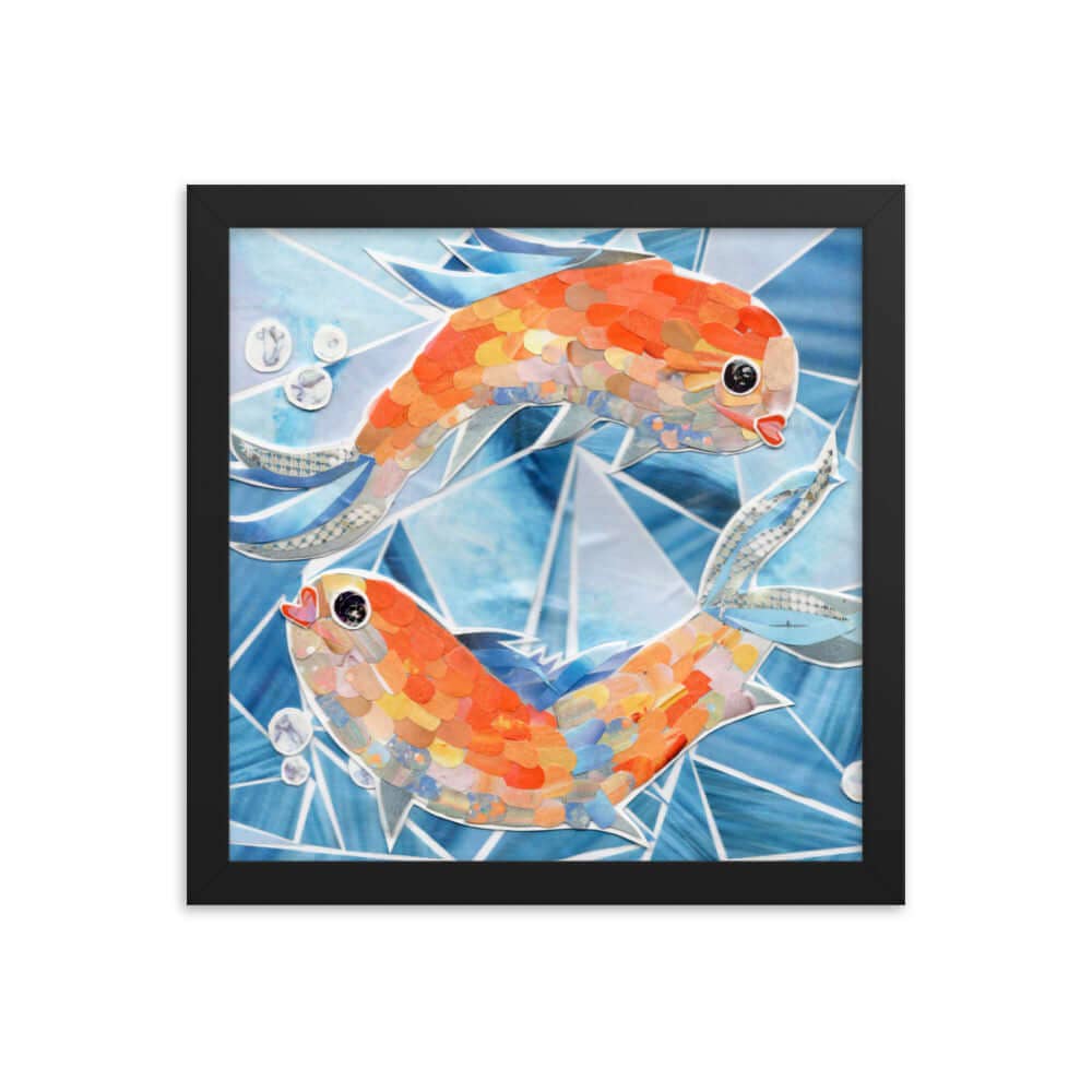 more the merrlier - Wholesale Art Print - Pisces Framed Collage Art Print7