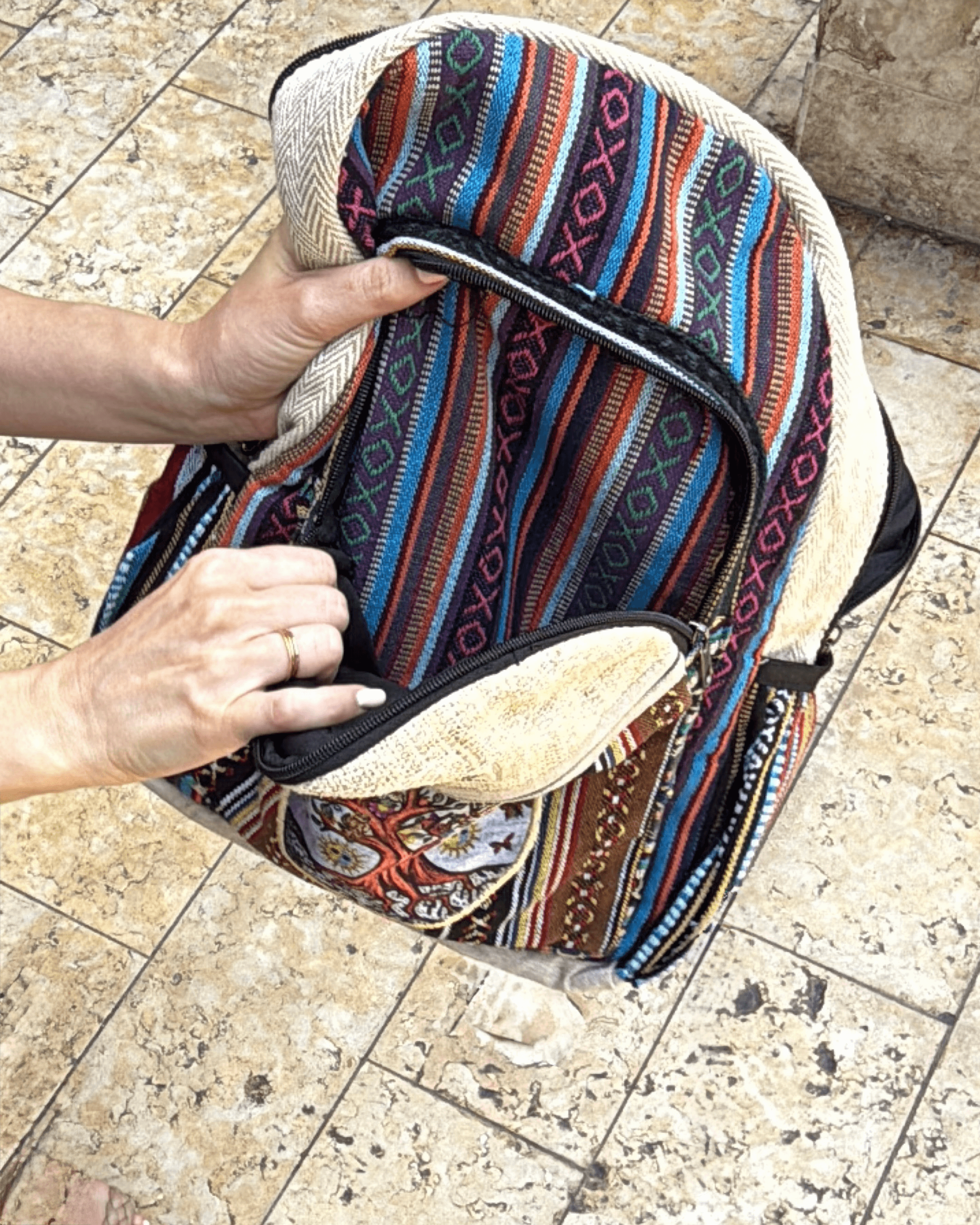 JupiterGear – wholesale Ryggsäck - Unisex – Kathmandu Collection Handgjord Ryggsäck i Bomull och Hampa18