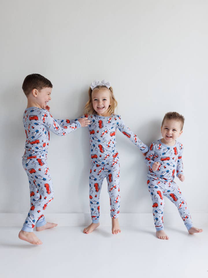 LMK Designs - Wholesale Sleepwear Set - Kids - First Responder 2pc PJ Set2