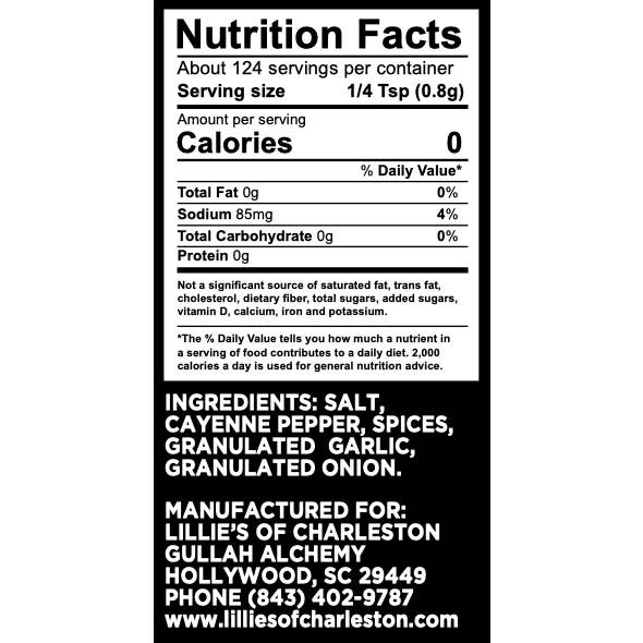 Lillie's of Charleston - Wholesale Dried spice mix - "Hissy Fit" All Purpose Hot Spice Mix, 12-3.5 oz8