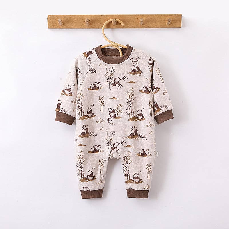 MyKids-USA® – Engroshandel Romper - Baby – Efterår og forår ankomst baby unisex dyremønster langærmet rund hals romper0
