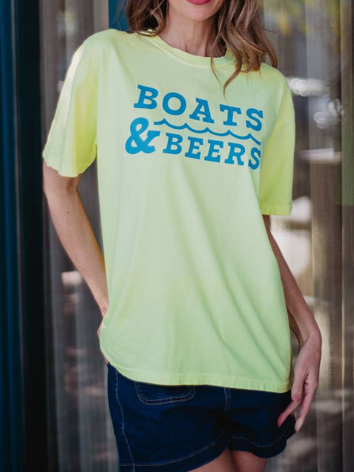 Katydid - Vendita all'ingrosso Maglietta serigrafata - Donna - Maglietta Grafica Barche & Birre4