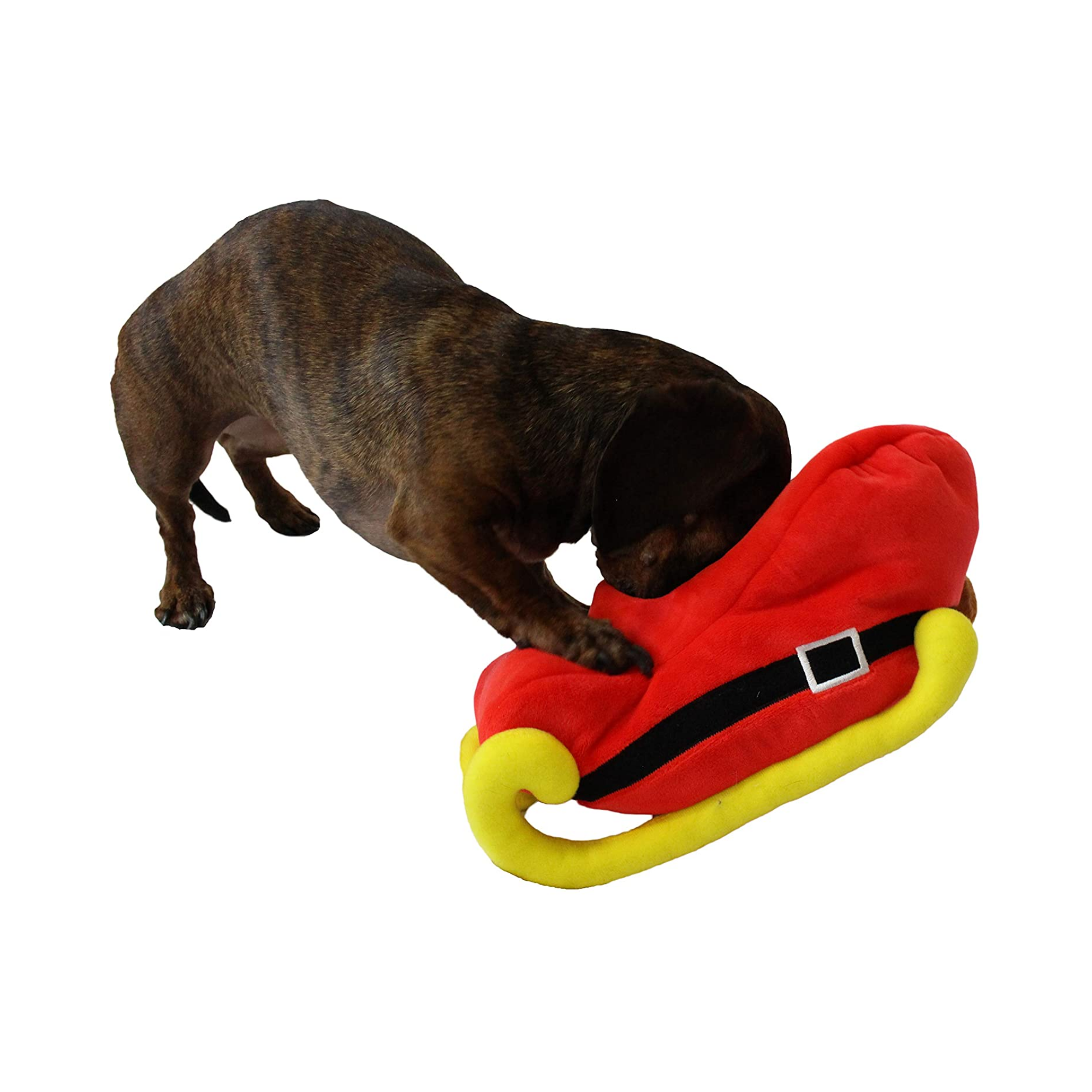 Midlee Designs – wholesale Pet plush toy – Dog – Midlee Santa Sleigh Find a Toy Christmas Dog Toy5