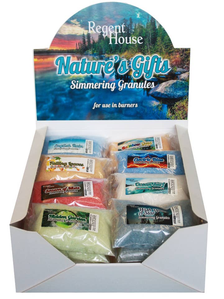 Nature's Gifts Assorted Simmering Granules for wholesale by Regent House