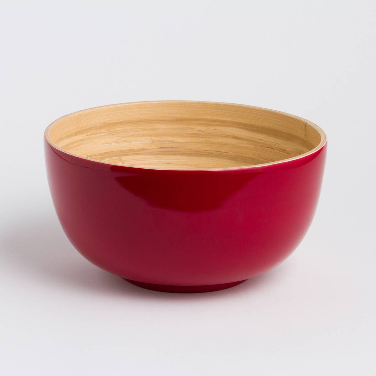 Bibol - Wholesale Serve Bowl - TCHON Bamboo Salad Bowl - Glossy Colors6