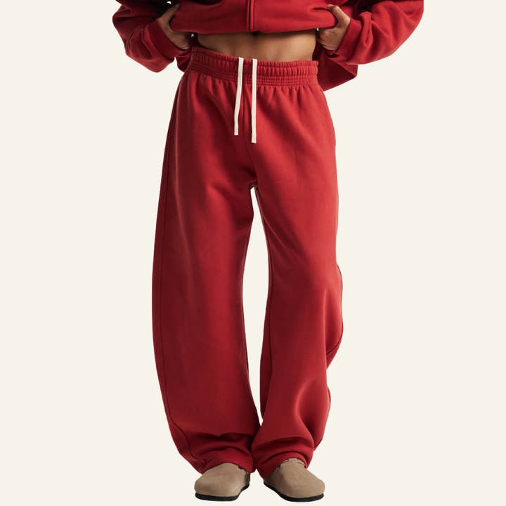 Unisex Fleece-lined Versatile Curved-blade Sweatpants for wholesale by particleactive