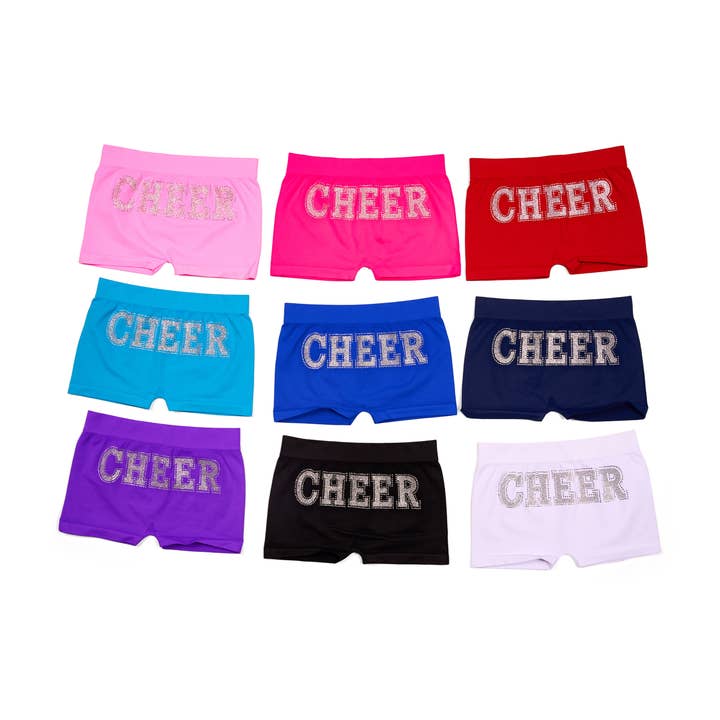 Malibu Sugar - Wholesale Shorts - Kids - Little Girls (4-6x) Boy Shorts With Cheer Embellishment