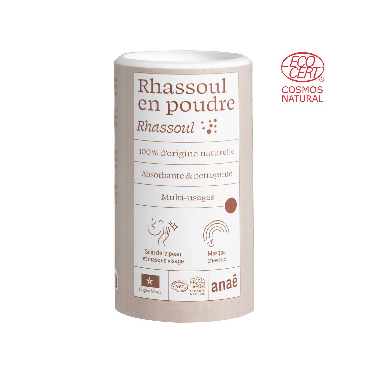 Ecodis - Grand Beau - Wholesale Skincare Face Mask - Rhassoul - 500G - Anaé
