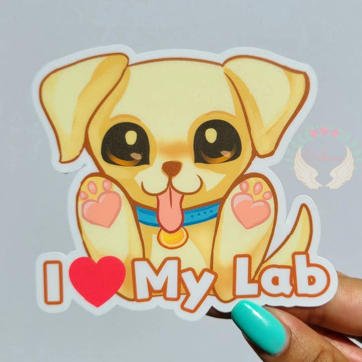 Labrador vinyl sticker voor wholesale door Calisea.co