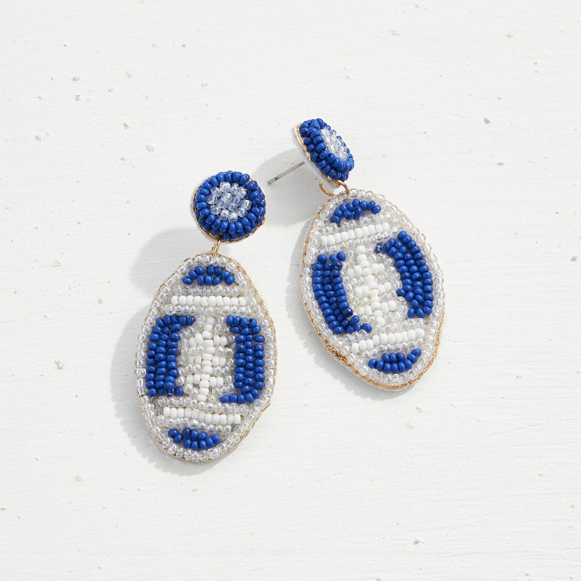 Frem - Wholesale Dangle Earrings - College Football Seed Bead Earrings7