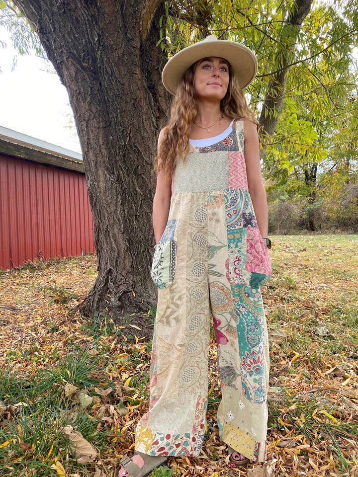 2448 Patchwork Every Girl Jumper Cotton - Each Piece Unique for wholesale on Faire