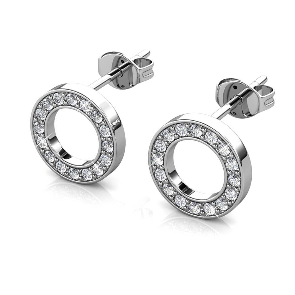 CARALI / MYC Paris – wholesale Stud/post earrings – Ophir Earrings - Silver and Crystal3