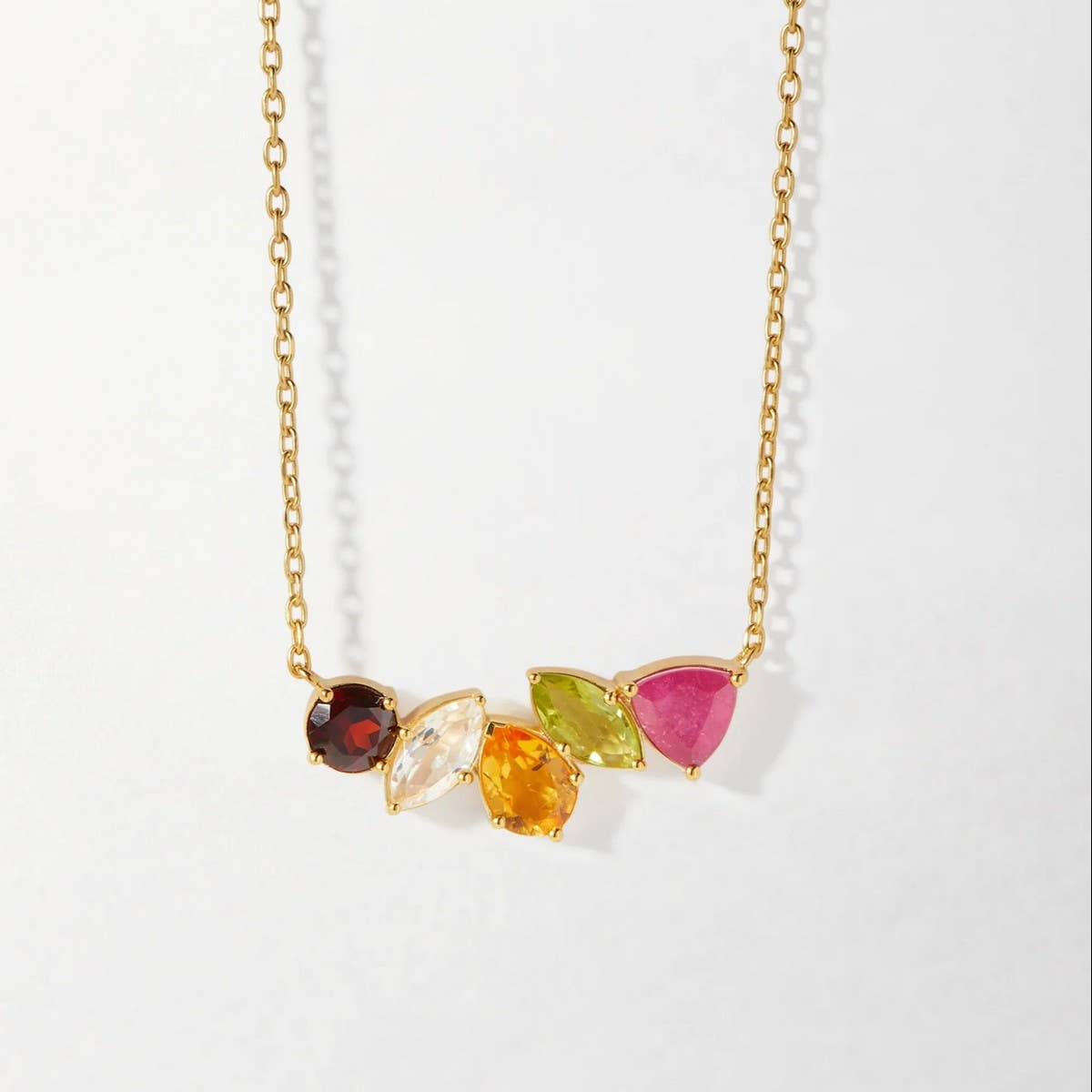 ACCITY - Wholesale Pendant/Charm Necklace - Ruby Zircon Choker Necklace – Dainty Steel Glam_CWMM69653