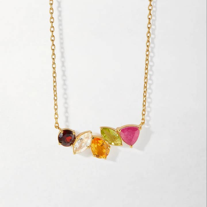 ACCITY - Wholesale Pendant/Charm Necklace - Ruby Zircon Choker Necklace – Dainty Steel Glam_CWMM69653