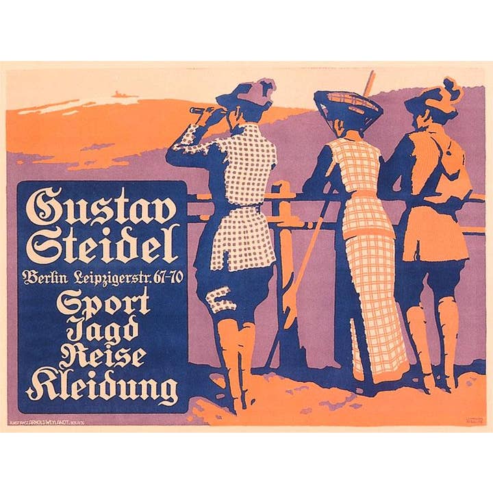 Art Print PO-272 Gustav Steidel Sportswear for wholesale by Found Image Press