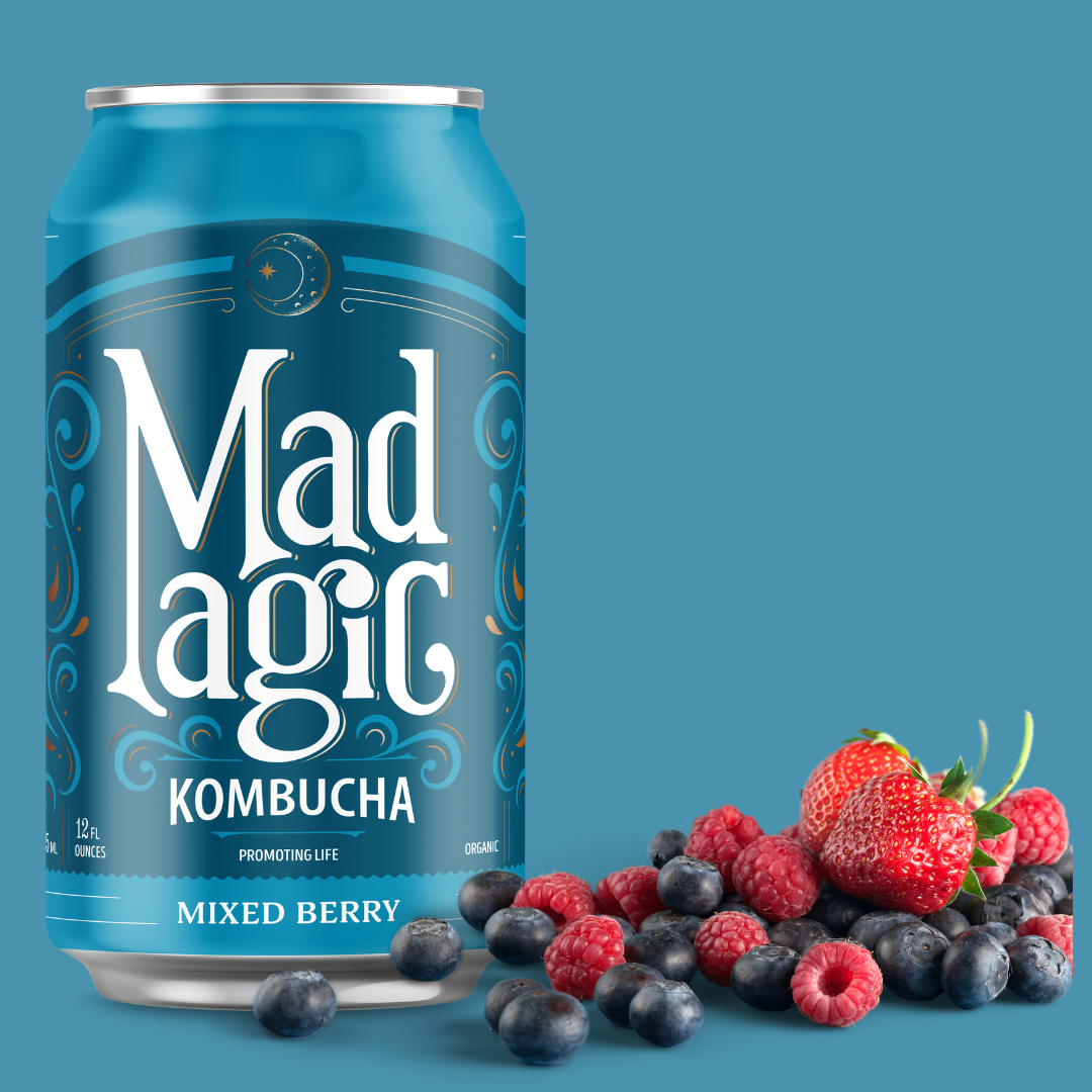 Mad Magic Kombucha - Vente Kombucha - Kombucha aux baies mélangées1