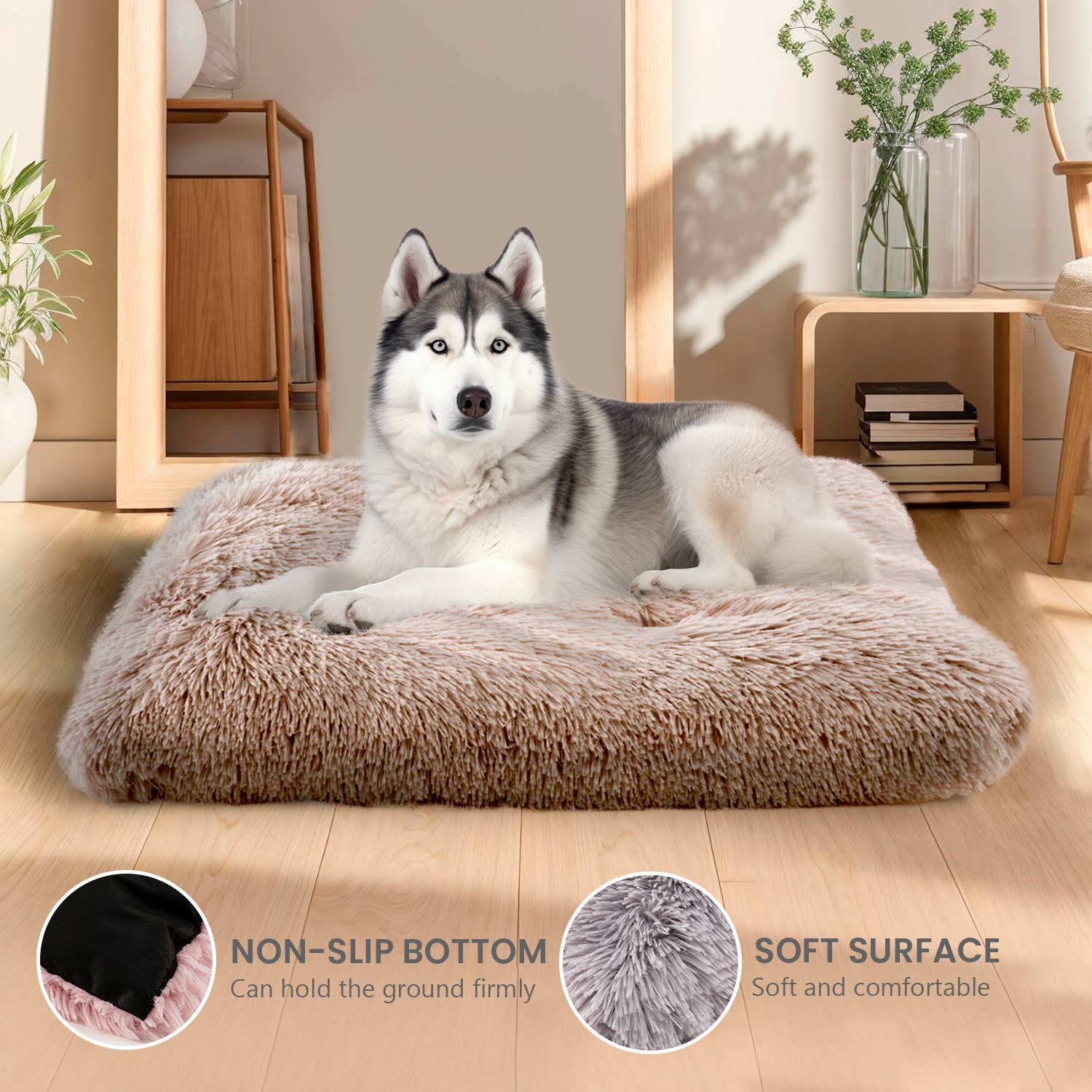 Precious Tails - Wholesale Pet Bed - Cat/Dog - Precious Tails Eyelash Faux Fur Tufted Mat20
